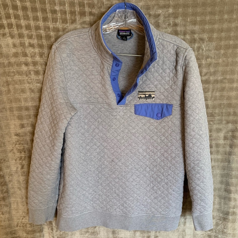 PATAGONIA-Organic Cotton Gray Pullover